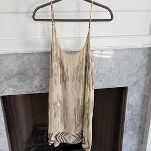 Gold and Silver Sequin Dress
